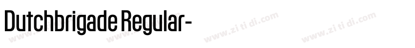 Dutchbrigade Regular字体转换
